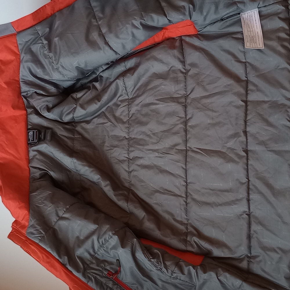 The North Face Summit Series HYVENT Alpha PRIMALOFT Hooded Orange Jacket Large - Picture 10 of 17